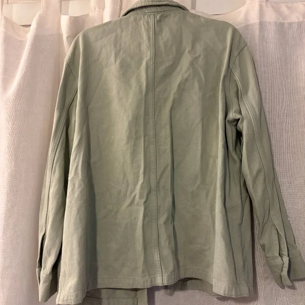 Zara - Sage Green Soft Chore Jacket - Picture 3 of 3